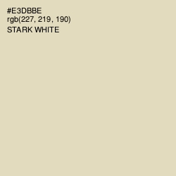 #E3DBBE - Stark White Color Image
